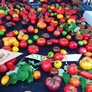 Tomatoes at Nice market